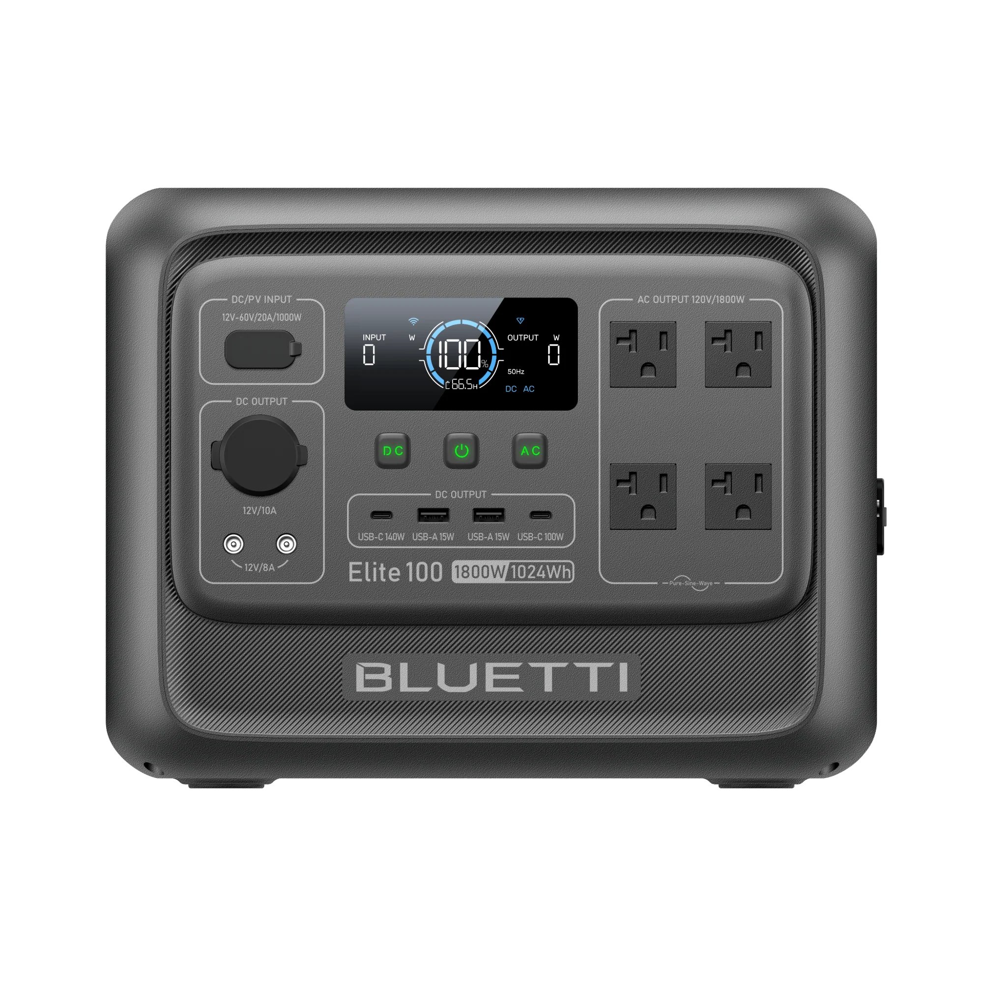 Bluetti Elite 100 V2 detailed DC input specs